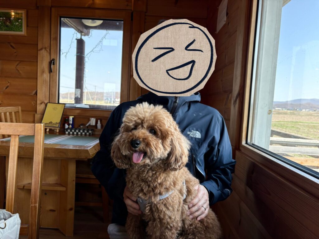 SUNNYSPOT カフェ店内 東川町 犬