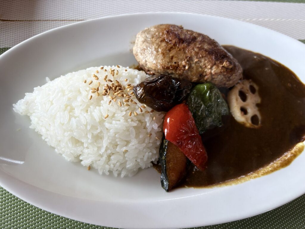 SUNNYSPOT メニュー ハンバーグカレー（土日限定）…1,050円